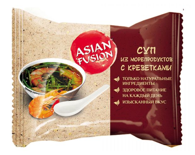 Суп Asian Fusion из морепродуктов с креветками 12 г 68₽