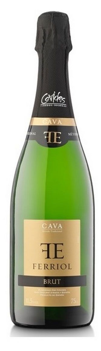 фото Игристое вино cava ferriol белое брют испания, 0,75 л