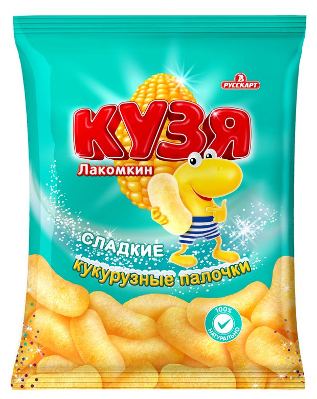 Палочки кукурузные Русскарт КУЗЯ Лакомкин сладкие 100 г 65₽