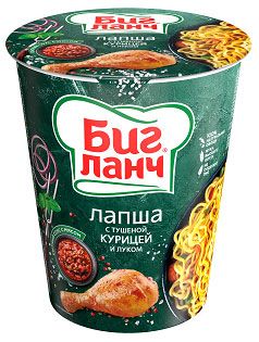 Лапша Биг Ланч с тушеной курицей и луком 65 г 57₽