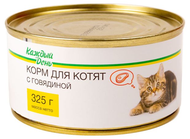 Корм для котят Каждый день консервированный, 325 г