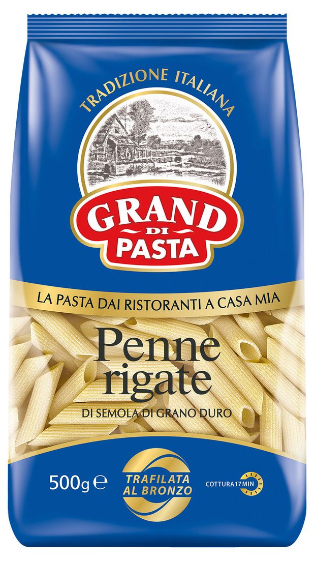 Перья Grand di Pasta Penne Rigate, 500 г