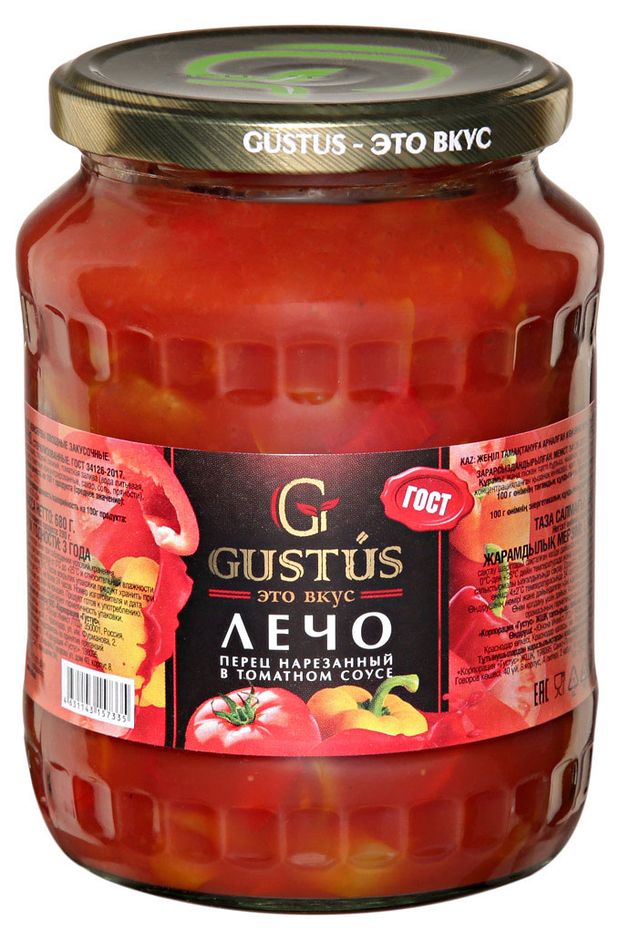 Лечо Gustus, 680 г