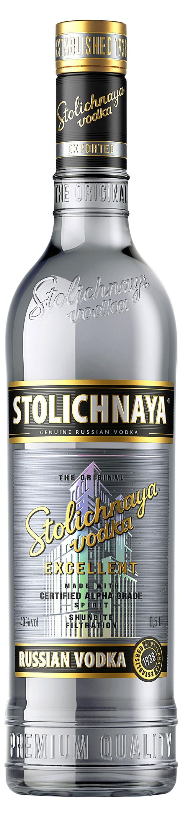 Купить Водка STOLICHNAYA Excellent Россия, 0,5 л (943251) в  интернет-магазине АШАН в Москве и России