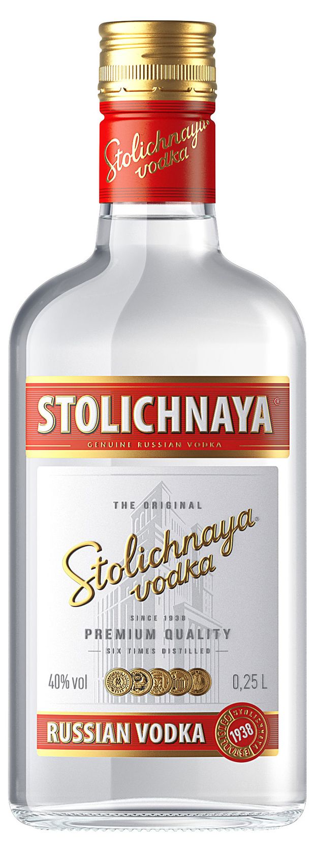 Водка STOLICHNAYA Россия, 0,25 л