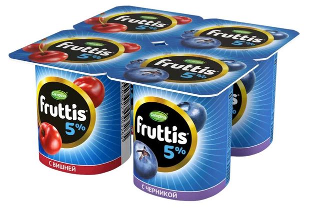 Йогуртный продукт Fruttis вишня-черника 5115 г 34₽