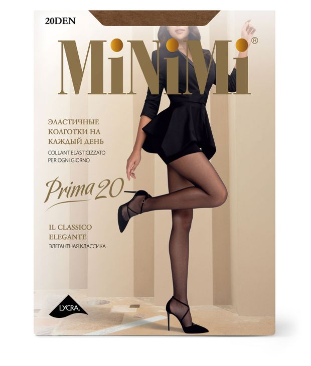 Колготки женские MINIMI Prima 20 den Caramello, р. 3