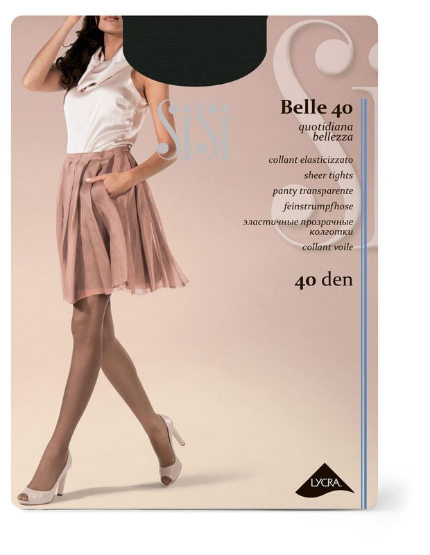 Колготки женские SiSi Belle 40 den Nero, р. 3