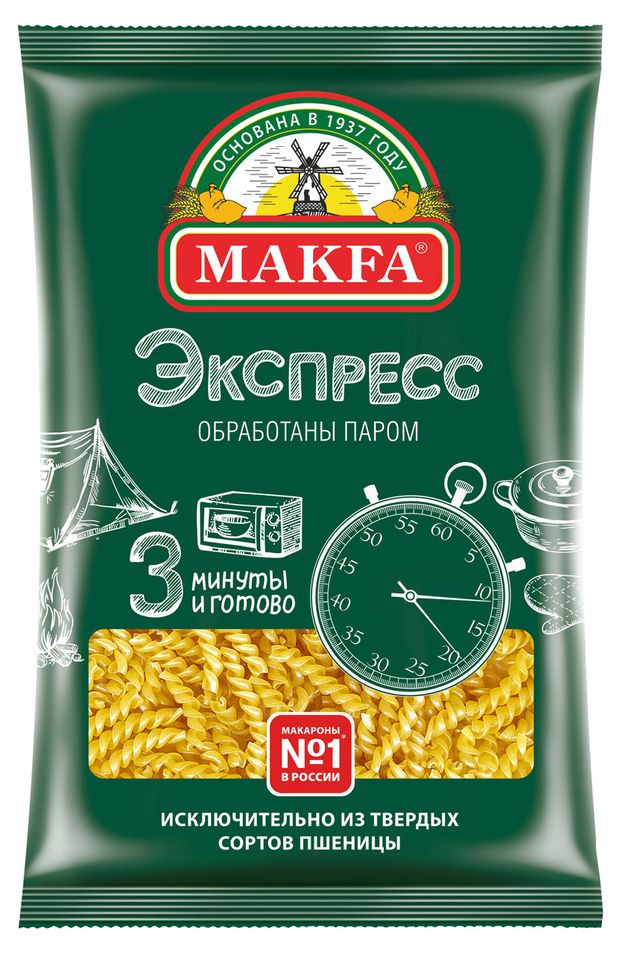 Макаронные изделия Makfa спиральки экспресс 400 г 59₽