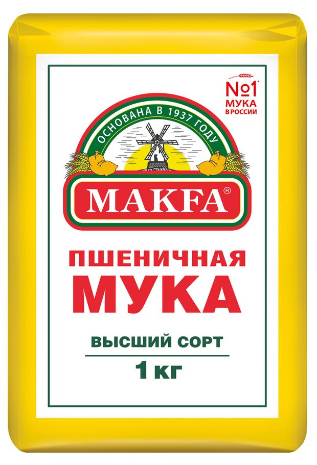 Мука пшеничная MAKFA 1 кг 66₽