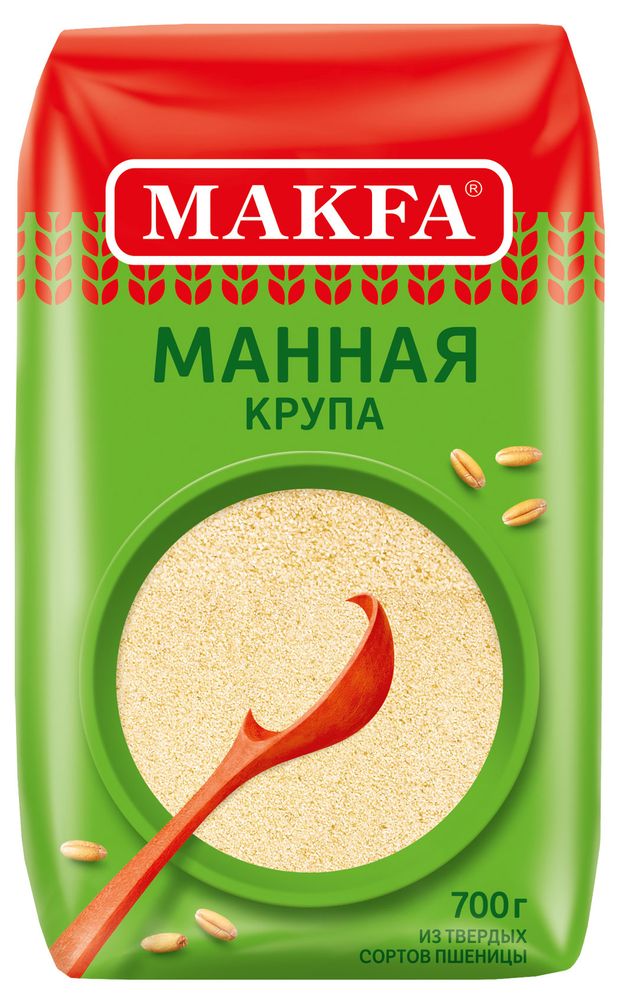 Крупа манная Makfa из твердых сортов пшеницы 700 г 98₽