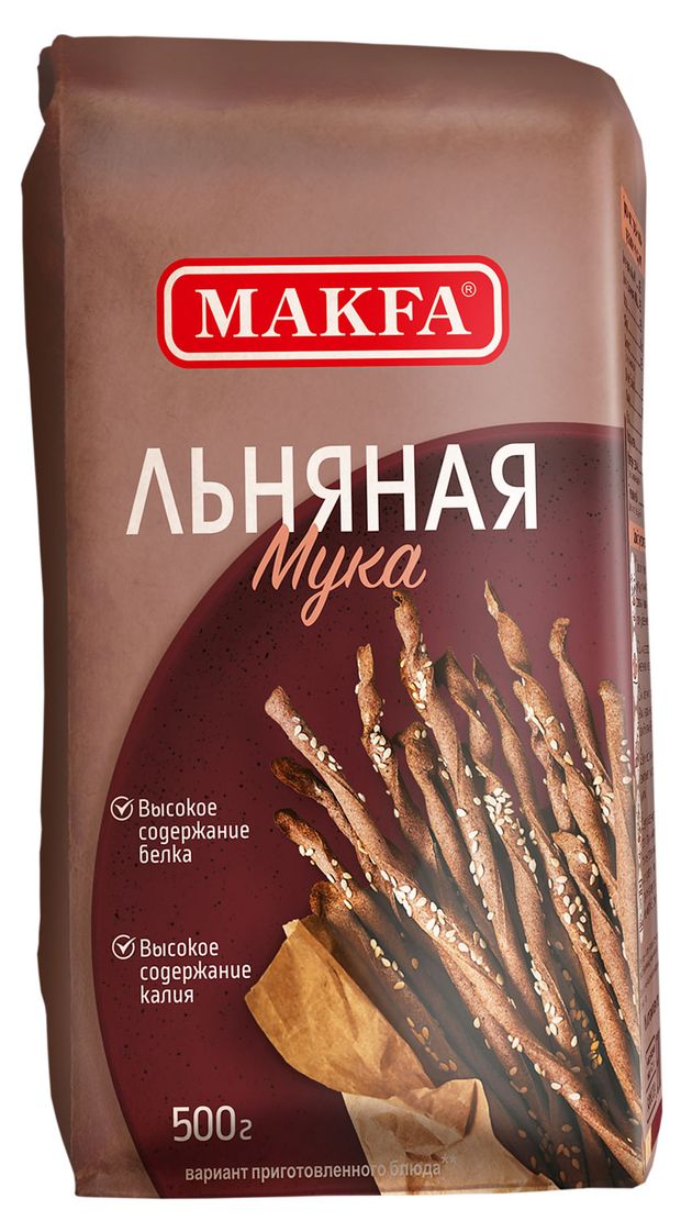 Мука MAKFA льняная, 500 г