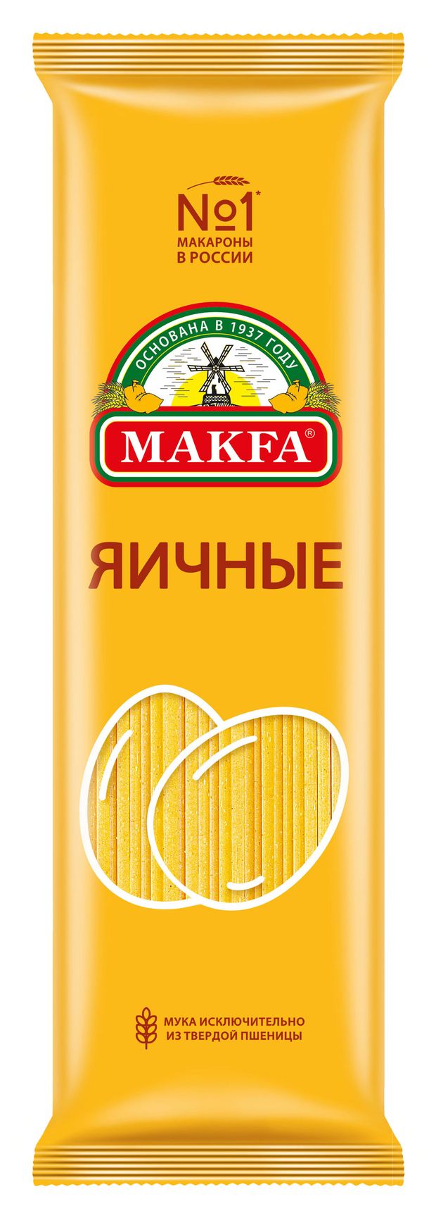 Макаронные изделия Makfa Лапша длинная Яичная 450 г 104₽