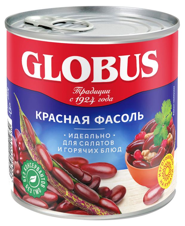 Фасоль GLOBUS красная, 400 г