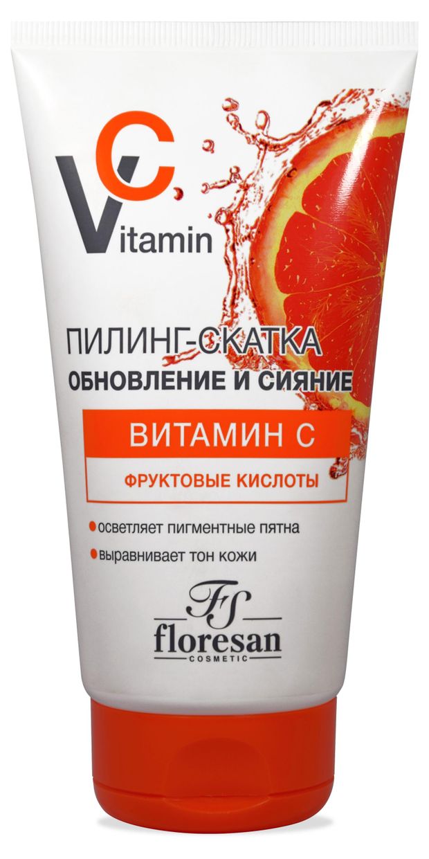 фото Пилинг-скатка floresan vitamin c обновление и сияние, 150 мл