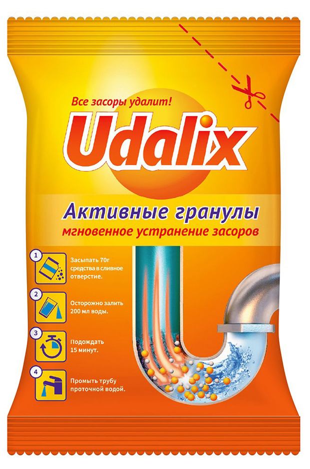 Средство для удаления засоров Udalix, 70 г