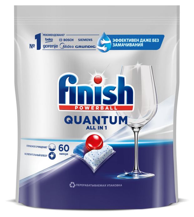 фото Капсулы для посудомоечной машины finish quantum, 60 шт