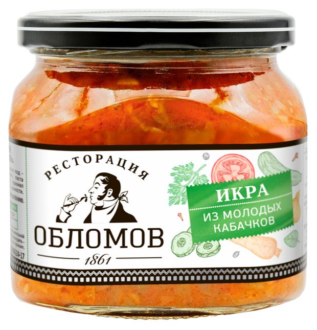 Икра из кабачков Ресторация обломов, 420 г