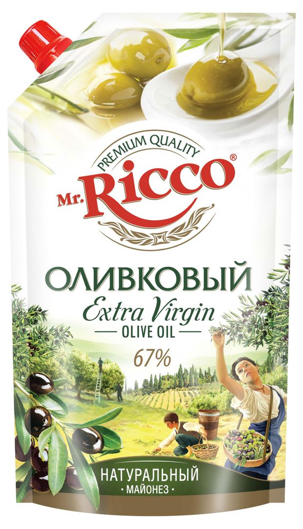 Майонез Mr.Ricco Оливковый 67%, 400 мл