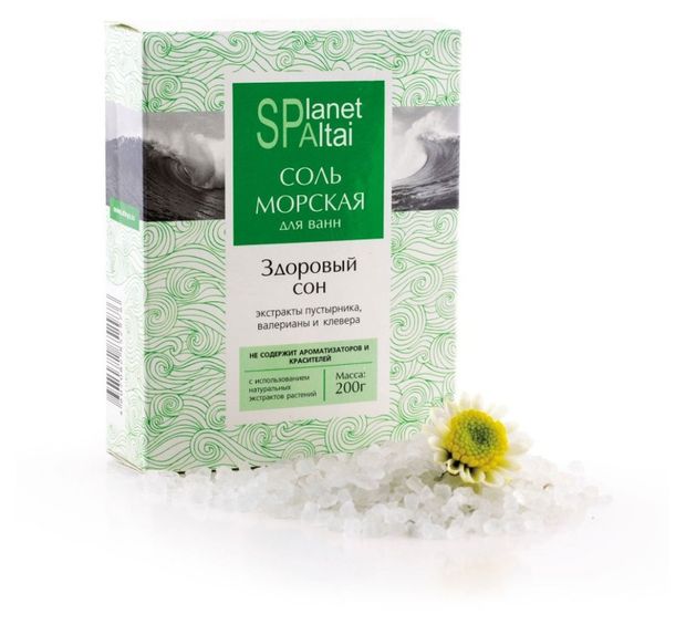 Соль морская Две Линии Planet Spa Altai Здоровый сон, 200 г