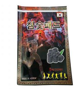 Пластырь для стоп Korean Charcoal с древесным углем, 5 шт