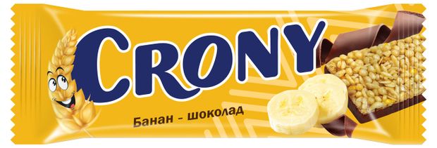 Батончик злаковый ЛЕОВИТ CRrony банан шоколад, 50 г