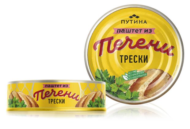 Пашет из печени трески Путина, 150 г