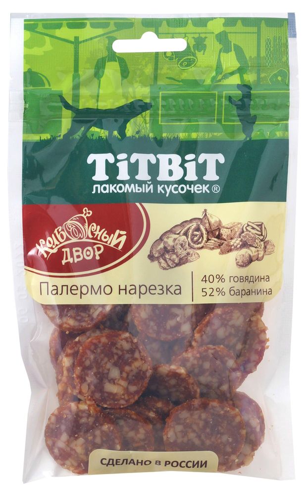 фото Лакомство для собак titbit нарезка палермо, 80 г