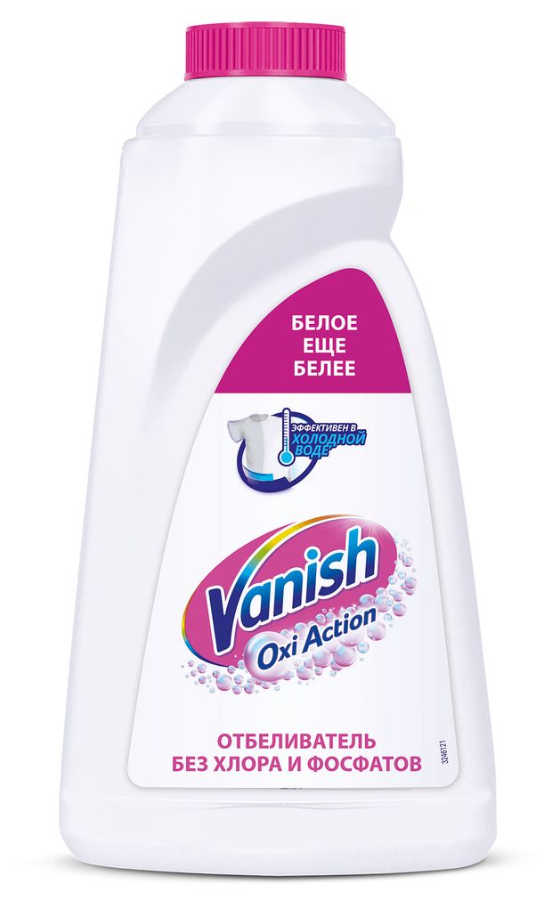 фото Отбеливатель для тканей vanish oxi action кристальная белизна, 1 л