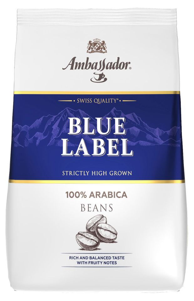 Кофе в зернах Ambassador Blue Label, 1 кг