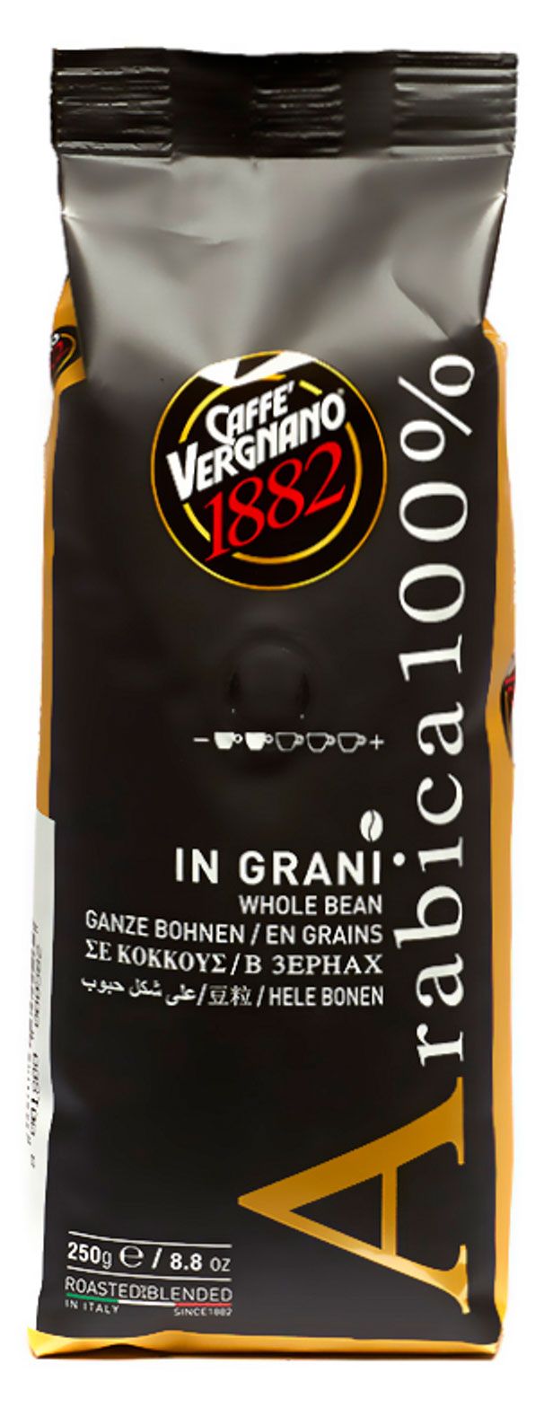 Кофе в зернах Caffe Vergnano Arabica, 250 г