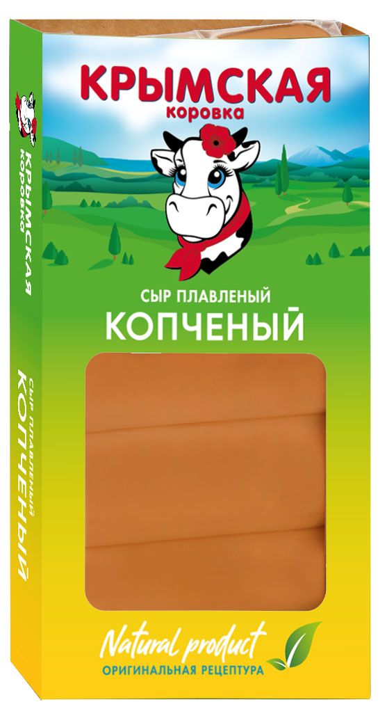 Сыр плавленый копченый Крымская Коровка 40 БЗМЖ 140 г 169₽