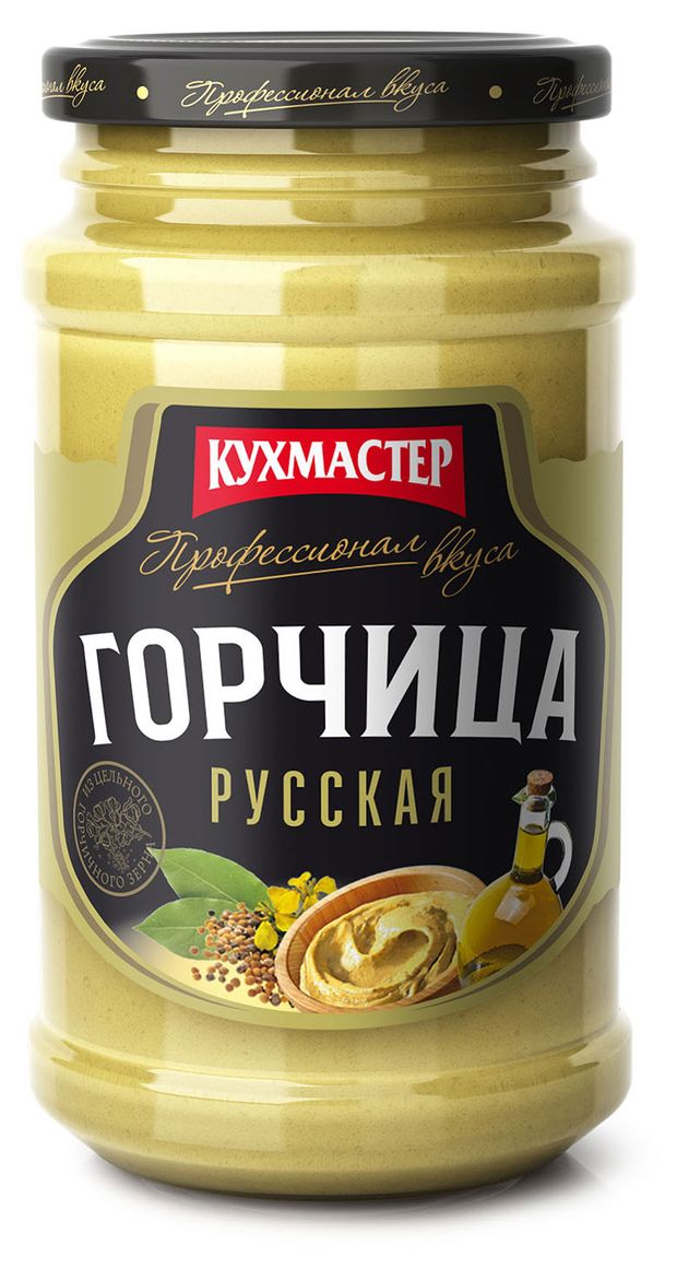 Горчица КУХМАСТЕР Русская, 210 г