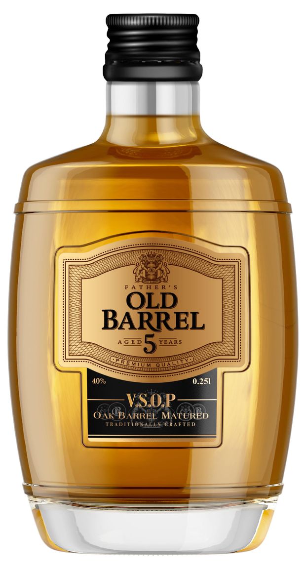 фото Коньяк father's old barrel vsop 5 лет, 0,25 л