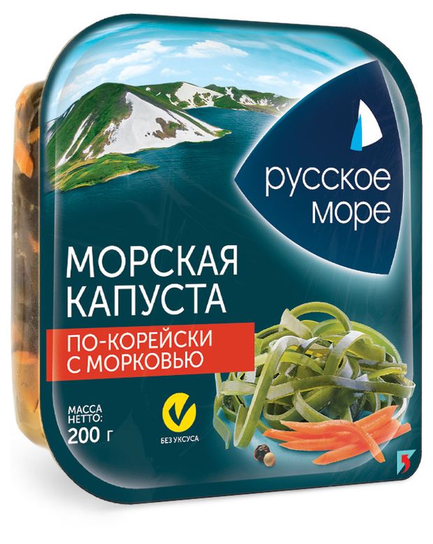 Морская капуста Русское море по-корейски с морковью, 200 г