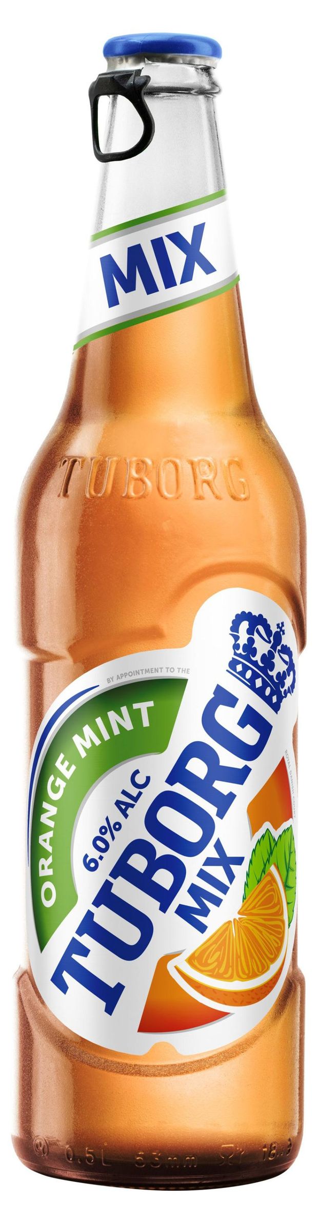 Купить Пивной напиток Tuborg Mix OrangeMint пастеризованный, 480 мл (42170)  в интернет-магазине АШАН в Москве и России