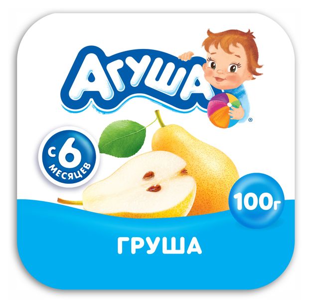 Творог детский Агуша фруктовый груша, 3,9% БЗМЖ, 100 г