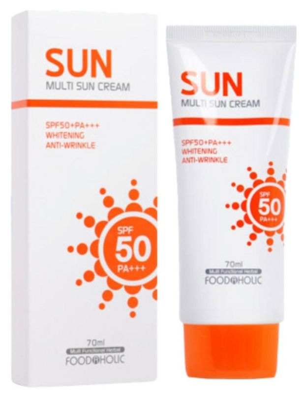 Крем для лица солнцезащитный FoodaHolic Multi Sun SPF50+ РА+++, 70 мл