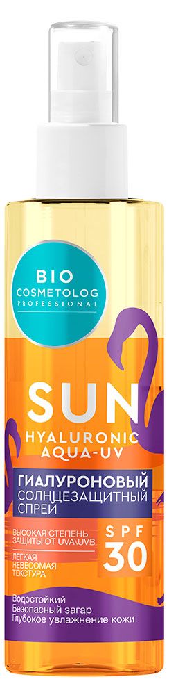 Спрей солнцезащитный BioCosmetolog Гиалуроновый SPF 30, 190 мл