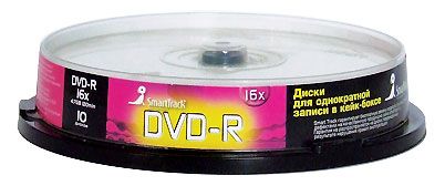 Диск DVD-R Smart Track 10 шт 421₽