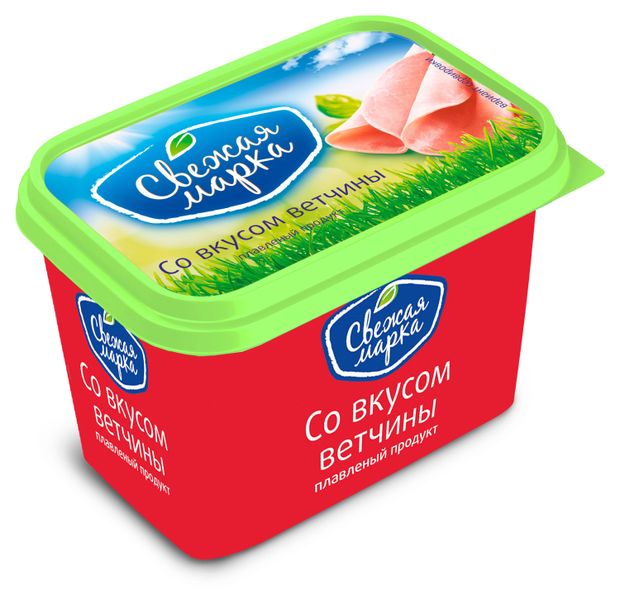 Продукт плавленный с сыром Свежая марка Со вкусом ветчины по-итальянски 55% ЗМЖ, 350 г