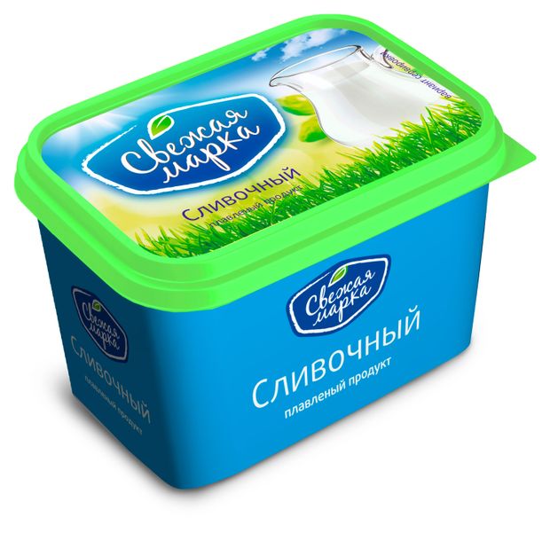 Продукт плавленный с сыром Свежая марка со вкусом сливок 60% ЗМЖ, 350 г