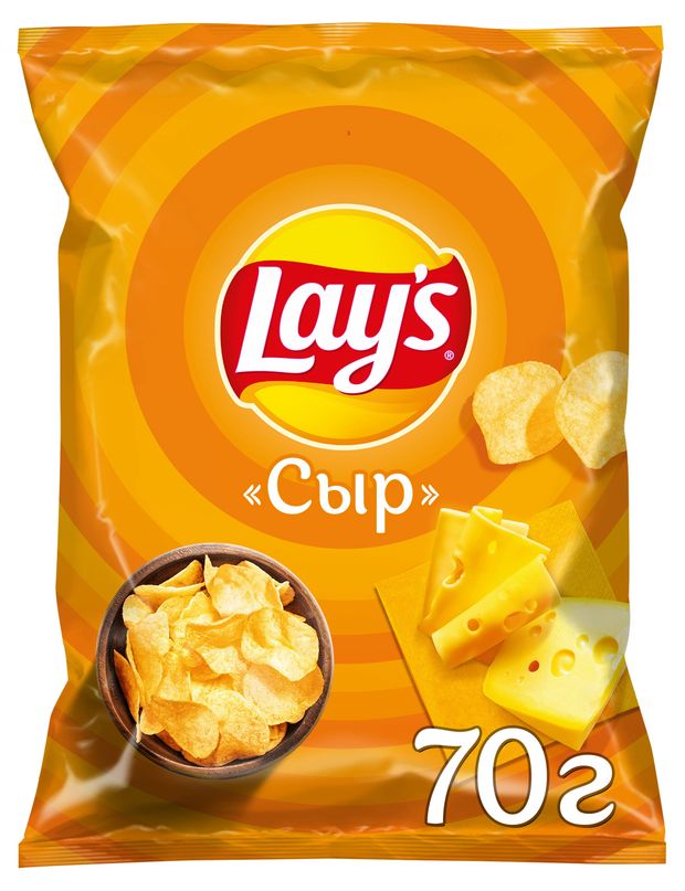 Чипсы картофельные Lay's сыр, 70 г