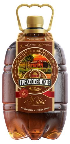 Пиво Трехсосенское Бархатное 4,6%, 1,3 л