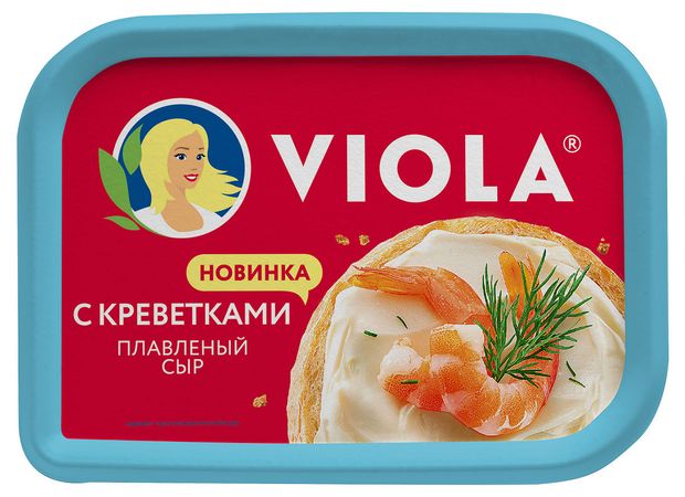 Сыр плавленый Viola с креветками 35 БЗМЖ 400 г 259₽