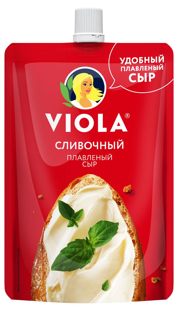 Сыр плавленый Viola сливочный пауч БЗМЖ, 180 г