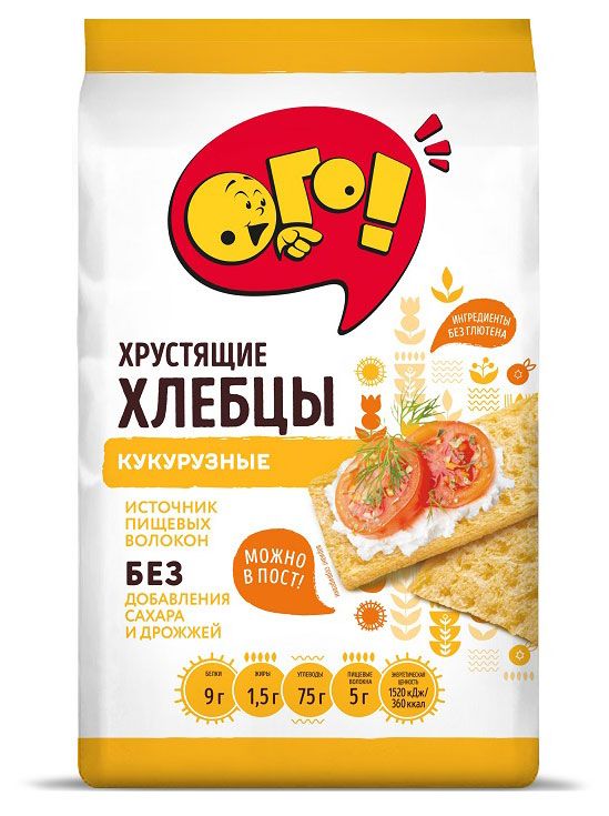 Хлебцы кукурузные ОГО 75 г 26₽