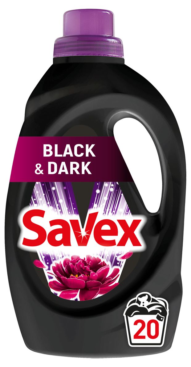 Гель для стирки Savex Black&Dark концентрированный, 1,1 л