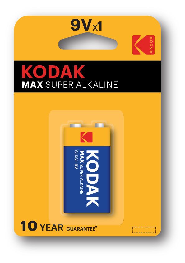 Батарейки Kodak 6LR61-1BL MAX SUPER Alkaline K9V 1 шт 279₽