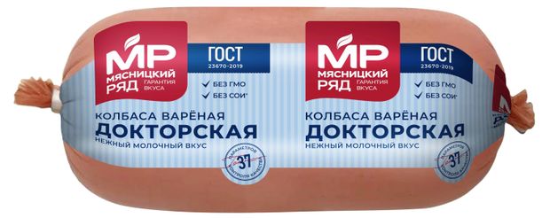 Колбаса вареная Мясницкий ряд Докторская ГОСТ 400 г 239₽